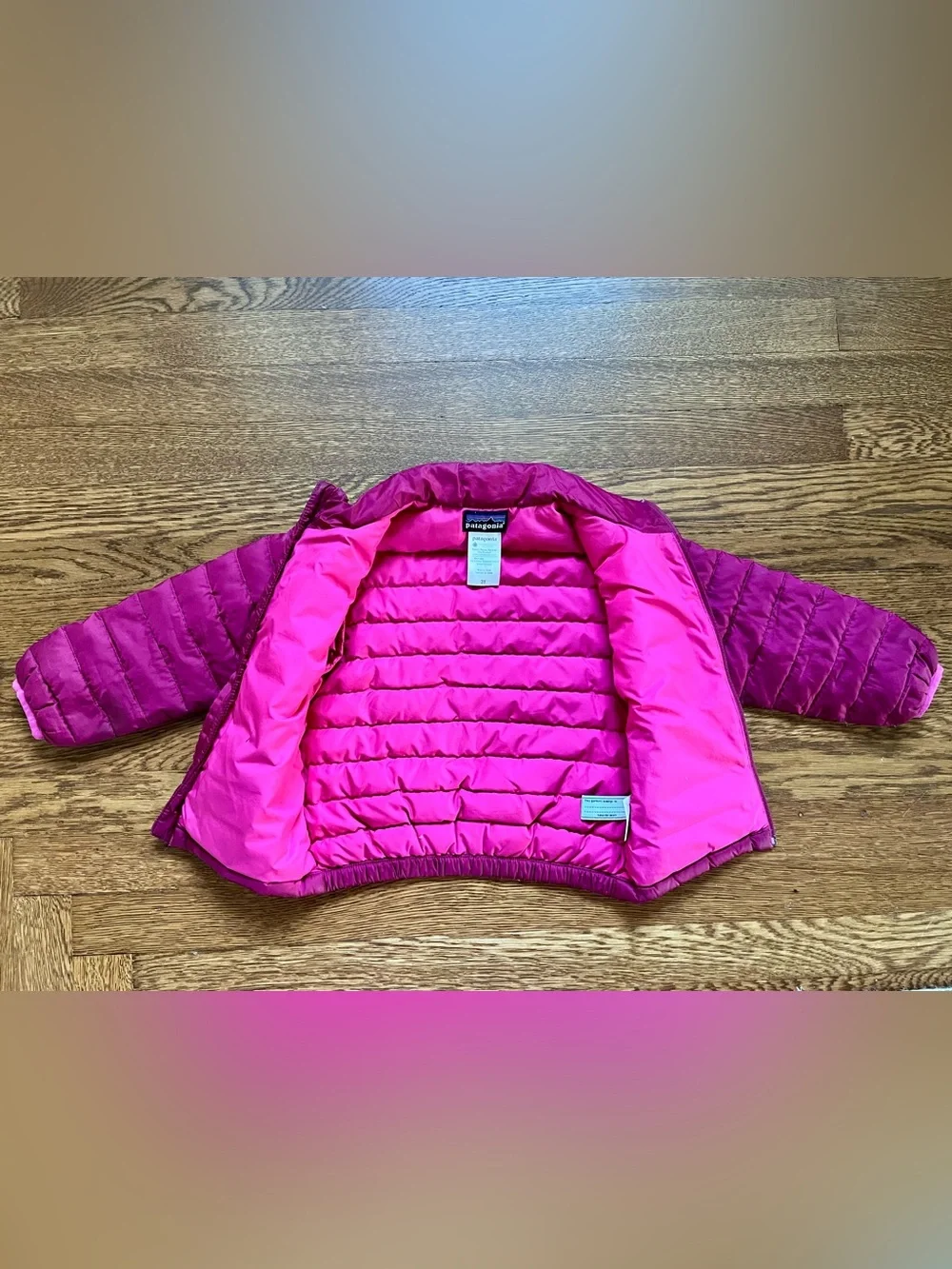 Patagonia Kids' Insulated Down Sweater Puffer Jacket - 3T - Purple/Pink